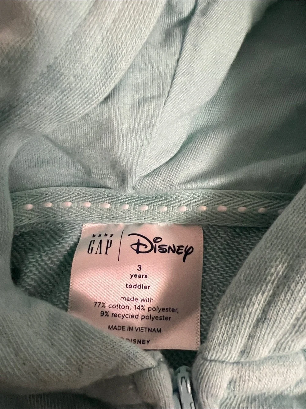 GAP Kids Mint Green Minnie & Mickey Zip Hoodie sweatpant set
